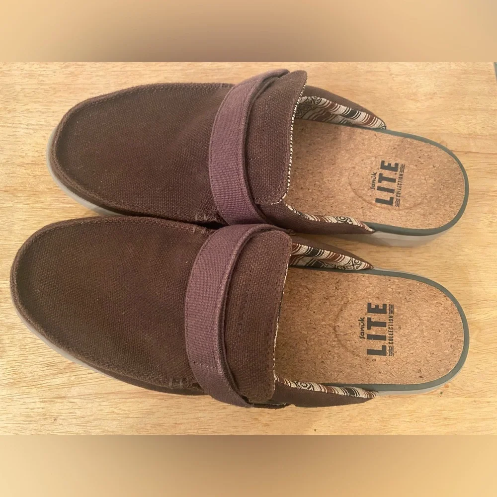 Sanuk Happy Hour Lite Men's Chocolate Brown Slip-On Loafers